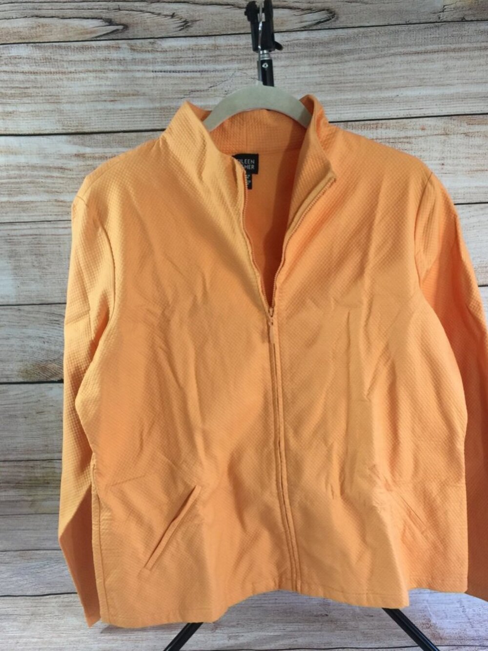 Eileen fisher zip up jacket top size large